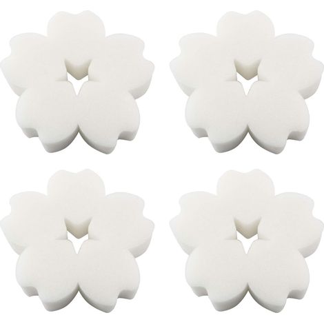 Éponge filtrante pentagonale creuse pour piscine en forme de fleur de cerisier, 4 pièces-AquaForge (1/4)