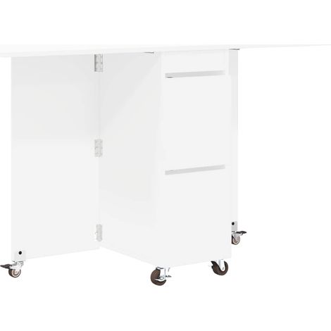 Dinning Table 2 pcs 140 x 80 x 77 cm Engineered Wood White vidaXL