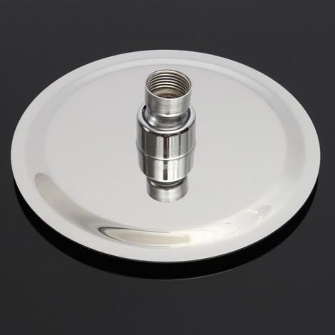 TEMSPA Douchette - Pommeau de Douche Ronde 6 Pouces en Acier Inox Booster (1/4)