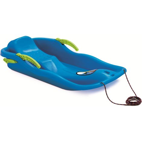 Prosperplast Schlitten Kinderschlitten mit Bremsen Bob Rodelschitten Race S blau