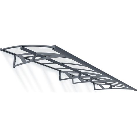 Palram - Canopia Vordach Amsterdam 4460 grau 139x447x33 cm
