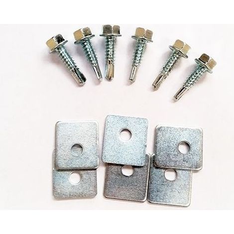 Lot de 6 Vis Autoforeuses M10 avec Cardelles