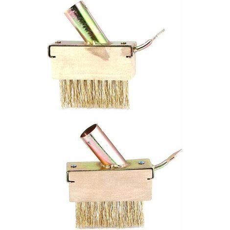 2 PIÈCES Désherbage Brosse Métallique Outils Patio Mauvaises Herbes Brosse Head Set Remplacement Jardinage Désherbage Outil Mauvaises Herbes Remover pour en Plein Air Patio Pavage (1/5)