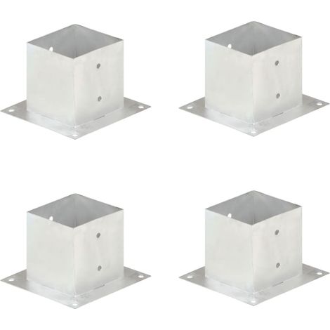 Pfostenanker 4 Stk. Verzinktes Metall 141 mm vidaXL (1/5)