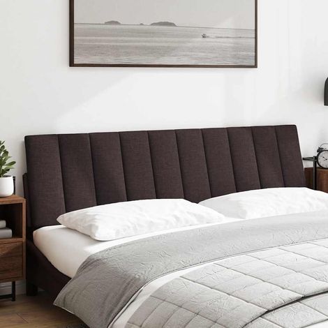 Coussin de tête de lit Hanko marron foncé 180 cm tissu CFW37130 (1/5)