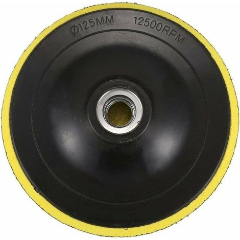 Plateau de polissage avec M14 pour polisseuse - Diamètre du filetage : 125 mm (1/5)