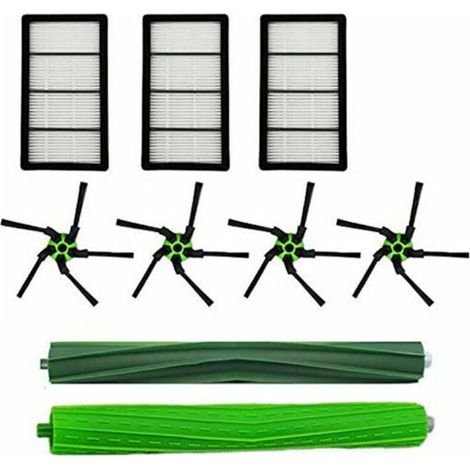 Accessoires de balayeuse pour irobot S9 S9 + S9plus série brosse principale filtre accessoires de brosse latérale, lot de 9 (1/5)