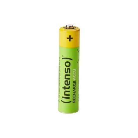 Intenso 7505114 Batteria Ricaricabile Mini Stilo AAA Nichel Metallo Idruro NiMH Giallo Verde (1/4)