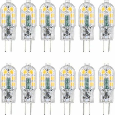 Ampoule LED G4 - - 12V 3W - Blanc chaud - Lot de 12 - Économie d'énergie (1/4)