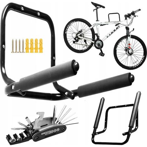 Supporto da parete per bicicletta pieghevole, portata massima 45 kg + spedizione gratuita