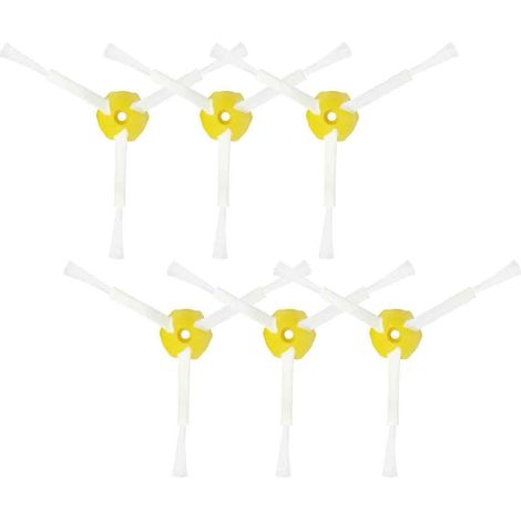 KIT LARGE 6 PCS BROSSE LATERALE A 3 BRANCHES POUR IROBOT ROOMBA KIT D'ENTRETIEN SERIES 500 600 700 (1/5)