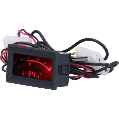 Digitale Temperatursonde DC 5V TS-805-R, digitales Thermometer mit Metall-NTC-Sensor, rotes LED-Einbaumodul, genaue Temperaturmessung, 5V-Netzteil, für Arduino und DIY. (1/5)