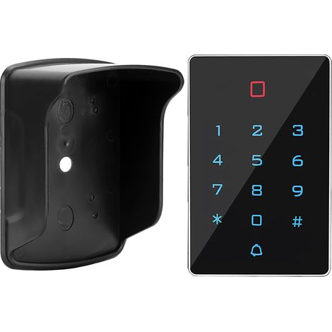 Terminal de contrôle d'accès à clavier tactile T12 avec boîtier étanche et 10 étiquettes d'accès (1/5)
