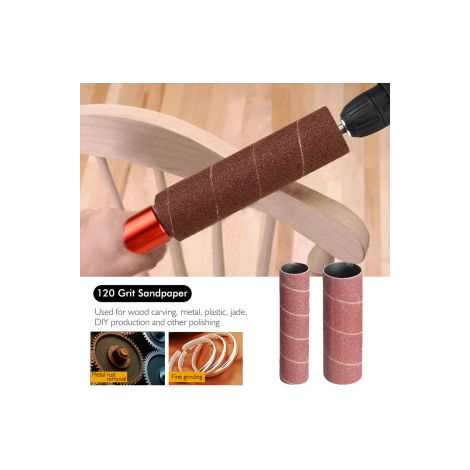 Tige de ponçage pour perceuse – Accessoire mini‑bande abrasive pour bois, métal et plastique – Adaptable sur visseuse à batterie