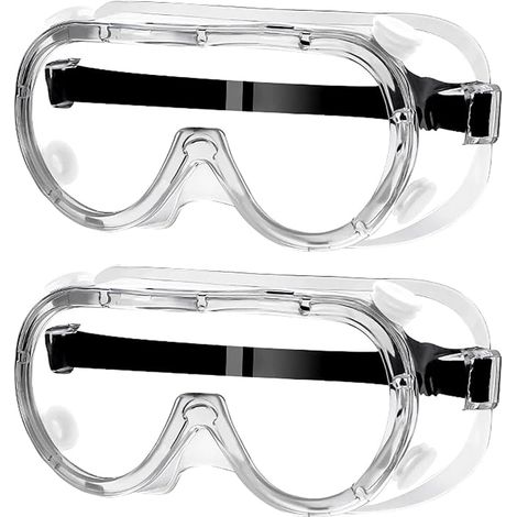 Verbesserte zweiteilige Schutzbrille, industrielle Schutzbrille, kratzfeste Schutzbrille, geeignet für Heimwerker, chemische Verarbeitung, Ingenieurwesen und Baustellen