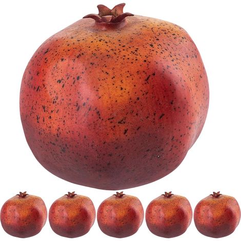 6 Pièces Décoration de Artificielles Ornements Forme de Modèle de Fruit Simulé Décoration de Modèle de Fruit Décoratif (1/5)