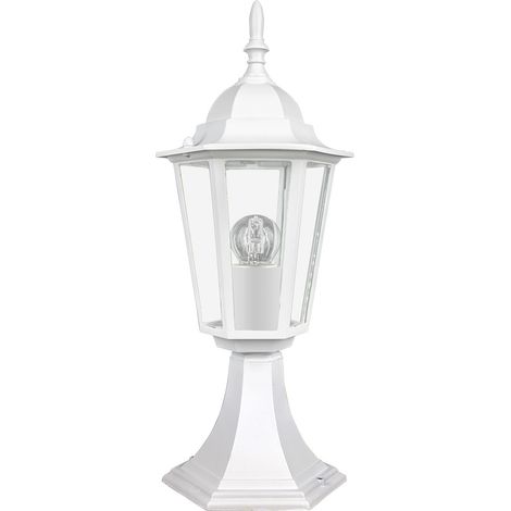Unidad-ORION91 APLIQUE ALUMINIO IP44 EXTERIOR SOBREMURO BLANCO 1 LUZ 43cm x 18cm BOMBILLA NO INCLUIDA ASTRID SpazioLuzio (1/5)