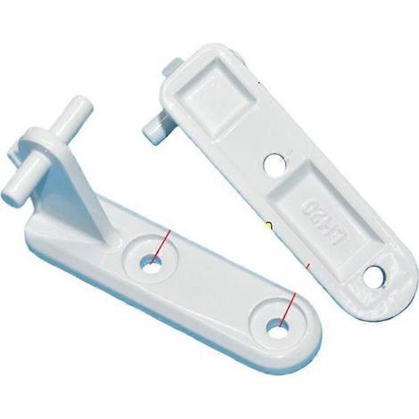 Charnière de porte de réfrigérateur universelle, axe de porte pour réfrigérateur Midea Little Swan Royalstar, accessoires de réparation et de remplacement ( ) (1/2)