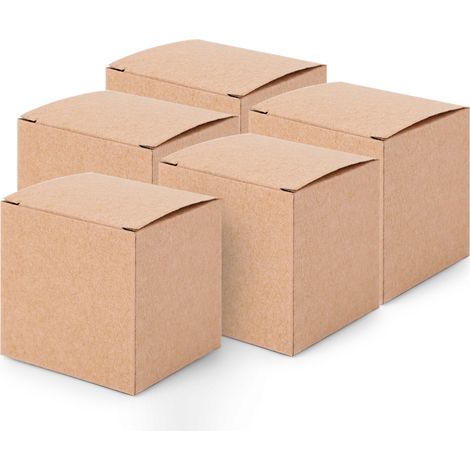 Caja De Regalo Plegable - Caja De Cartón Kraft - Para Navidad Y Bodas - 1 Unidad (1/5)