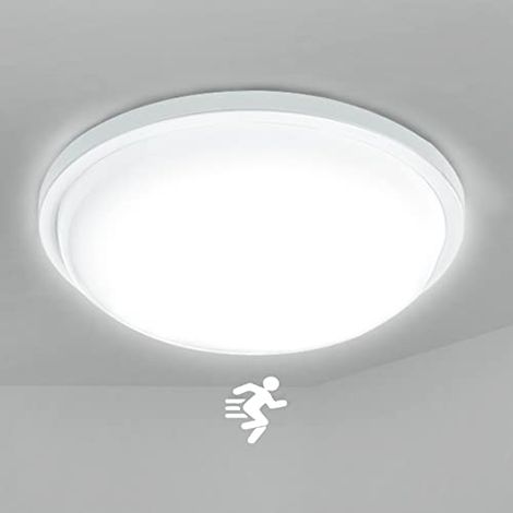 15W LED Deckenleuchte mit Bewegungsmelder, LED Sensor Deckenlampe Flurleuchte Moderne Rund Deckenlampe mit IP44 Wasserdicht für Wohnzimmer Schlafzimmer φ22cm Kaltweiß NAIZY (1/5)