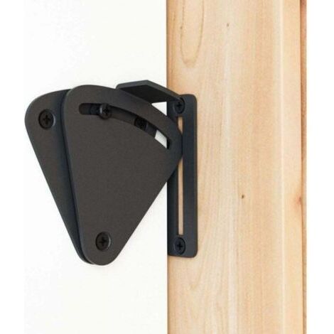 Loquet de porte de grange de grande taille, verrou de confidentialité noir pour porte coulissante, fonctionne pour portes escamotables, garage