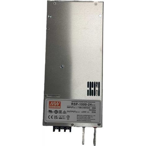 MW MEAN WELL RSP-1500-24 Alimentatore Led 1500W 24V 63A Senza Ventola Input 220V e 110V