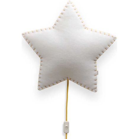 Buokids Softlampe Nachtlicht/Wandlampe Stern, Farbe der Naht: gelb Ausführung: Wandlampe