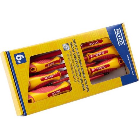 Set de 6 tournevis isolés boîte en carton ALYCO 119330 (1/5)