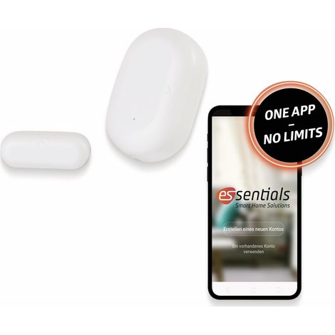 essentials Smart Home Fenster-& Türsensor ZigBee Fenstersensor Drahtloser Melder (1/4)