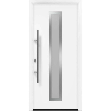 Hörmann Ecostar Haustür "ISOPRO IP 700S", verkehrsweiß (RAL 9016), 110 x 210 cm (B x H), DIN Links