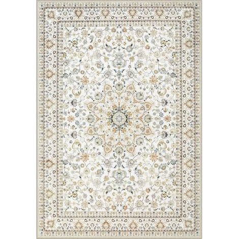 Tapis vintage bohème 160x230 cm – Tapis de salon beige antidérapant et anti-salissure – Décoration intérieure pour cuisine, salle à manger, bureau et chambre (1/5)
