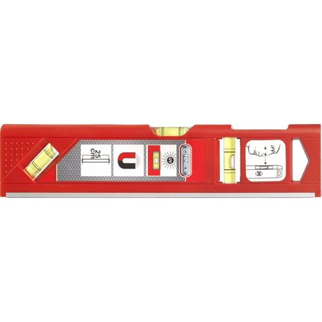 Connex Wasserwaage 25 cm Magnetstreifen Messwerkzeug