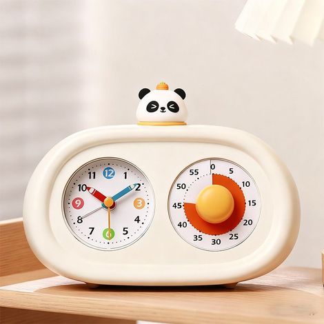 Digitaler 2-in-1-Wecker und optischer Timer mit LCD-Bildschirm, leistungsstarker Alarmfunktion und multifunktionaler Zeitverwaltung. (1/5)