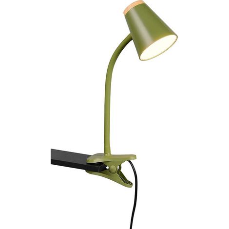 REALITY LED-Klemmleuchte PONGO, R25831115, 4,5W, 500lm, 3000K, grün (1/4)