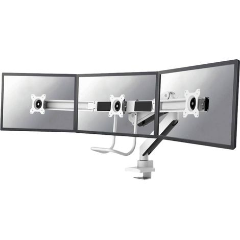 Neomounts by Newstar NM-D775DX3WHITE x3 Support de table pour écran 43,2 cm (17) - 61 cm (24) mobile, rotatif, inclinab (1/4)
