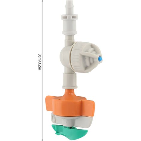 Arroseur Rotatif Micro 5pcs avec Anti-Dripping et Fixation Suspension - ABS, 4-6m de Diamètre, 80-180L/H (1/5)