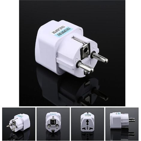 Adaptateur secteur universel pour voyages (prise US, UK, AU vers UE, USA vers Euro, Europe) (1/4)