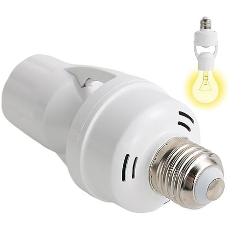 Douille de lampe avec détecteur de mouvement PIR 360°, Support E27 avec capteur de mouvement pour ampoule, détection de sécurité (1/5)