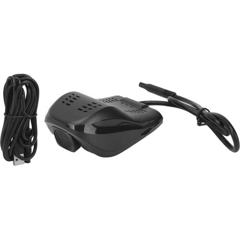 GARRYFIZH Mini caméra de tableau de bord 1080P, haute définition, USB DVR, enregistrement en boucle pour la conduite et le stationnement des véhicules