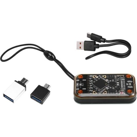 Émulateur de Carte à Puce Sans Contact Chameleon Ultra Lecteur Intelligente RFID + Porte-Clés 3xCUID/UID Compatible avec NFC Read Writer