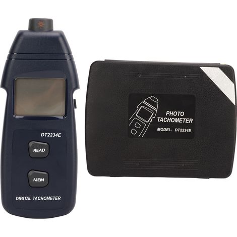 Tachymètre numérique laser sans contact pour mesure de régime de tour, outil de tachomètre photo non contact (1/5)