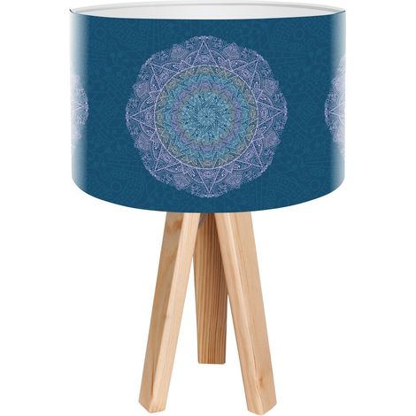Lampe de chevet stamps foto-095 - Bois clair, multicolore (1/3)