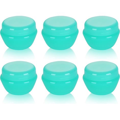 Ensemble De 6 Pots À Crème En Plastique PP - Conteneurs Cosmétiques Étanches Design Champignon - Pour Voyage Et Rangement Quotidien - Lot De 6 Pièces (1/5)