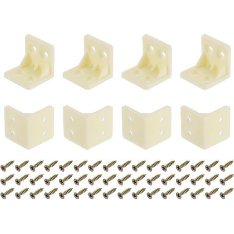 L-förmige Metallwinkel – für diverse Möbelstücke wie Werkbänke, Schränke usw., zur sicheren Befestigung – 100 Stück, gelb (1/5)