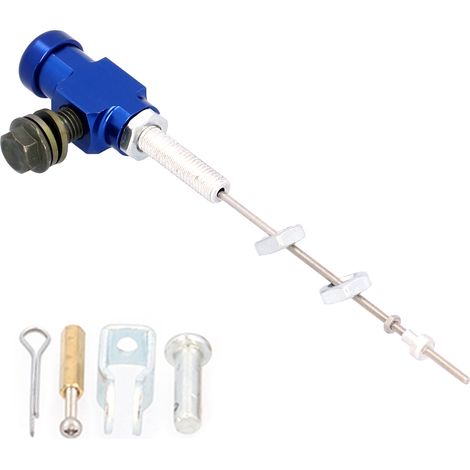M10x1,25 mm Aluminium-Hydraulik-Kupplungsgeberzylinder für Motorrad-, Quad- und Dirtbike-Bremspumpe – Blaue Zylinderstange (1/5)