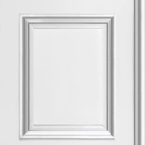 Wood Effect Wallpaper Wooden Panel Frame Realistic Modern White Grey Debona (1/4)