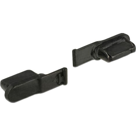 Delock Cubierta antipolvo para Lightningâ¢ hembra, 10 unidades negro