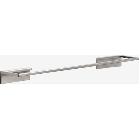 Toallero adhesivo de pared con barra 45 cm para baño en acero inoxidable Jalter SKLUM (1/5)