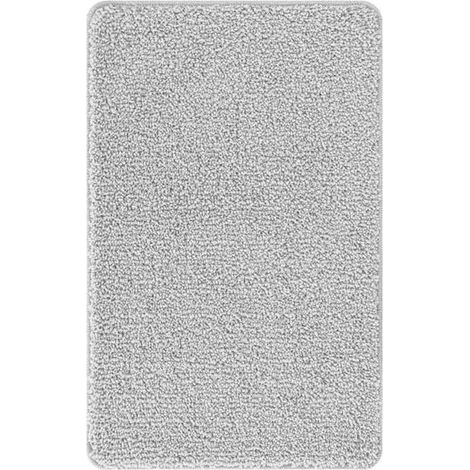 Tapis de bain antidérapant, gris, 50 x 80 cm, PP (1/5)
