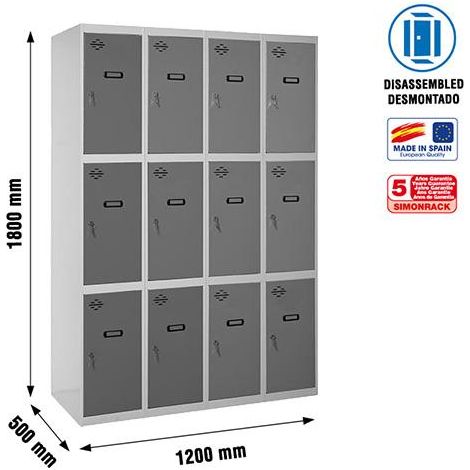 Simonrack Simonlocker Schrank-Cabinet grau/antrazit 1800x1200 mm